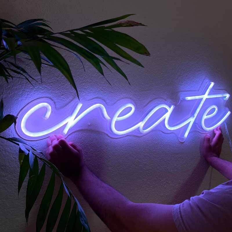 Plug in neon wall light hotsell
