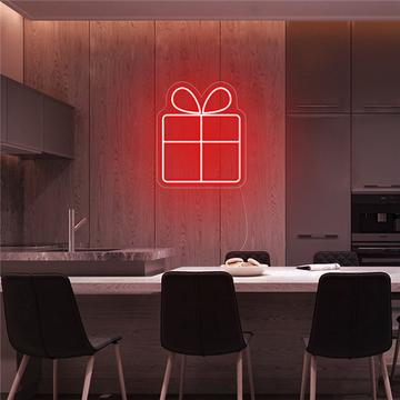 Gift Box Neon Sign