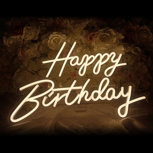 Happy Birthday Neon Sign