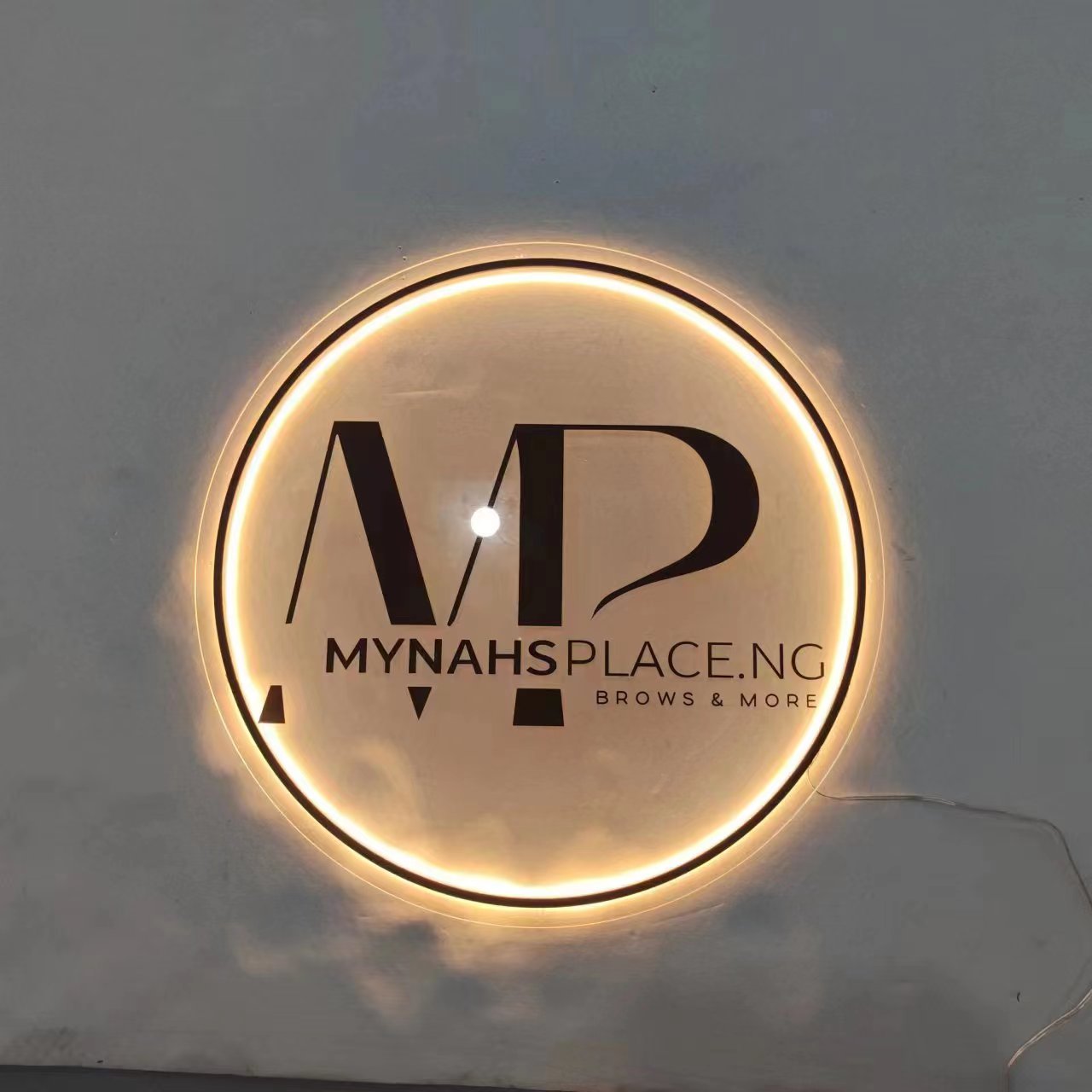 Customized Business Logo Neon sign and LED BOX