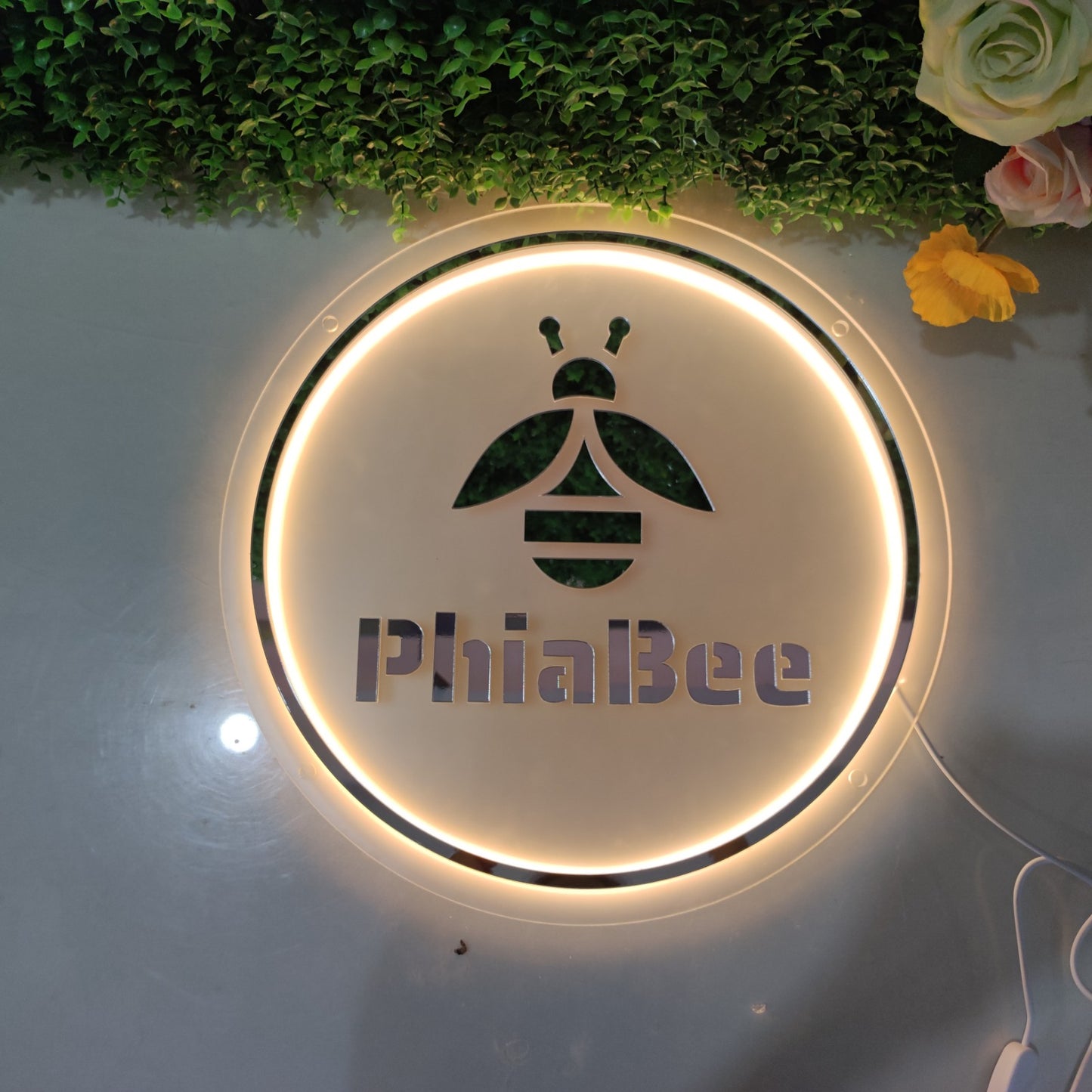 Customized Business Logo Neon sign and LED BOX