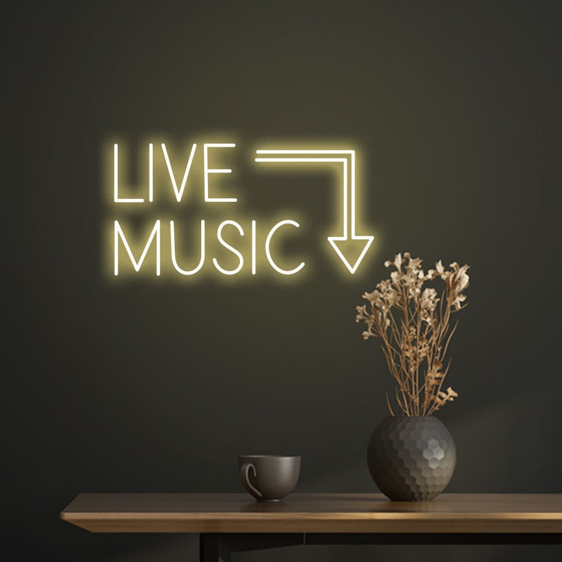 Live Music Neon Sign